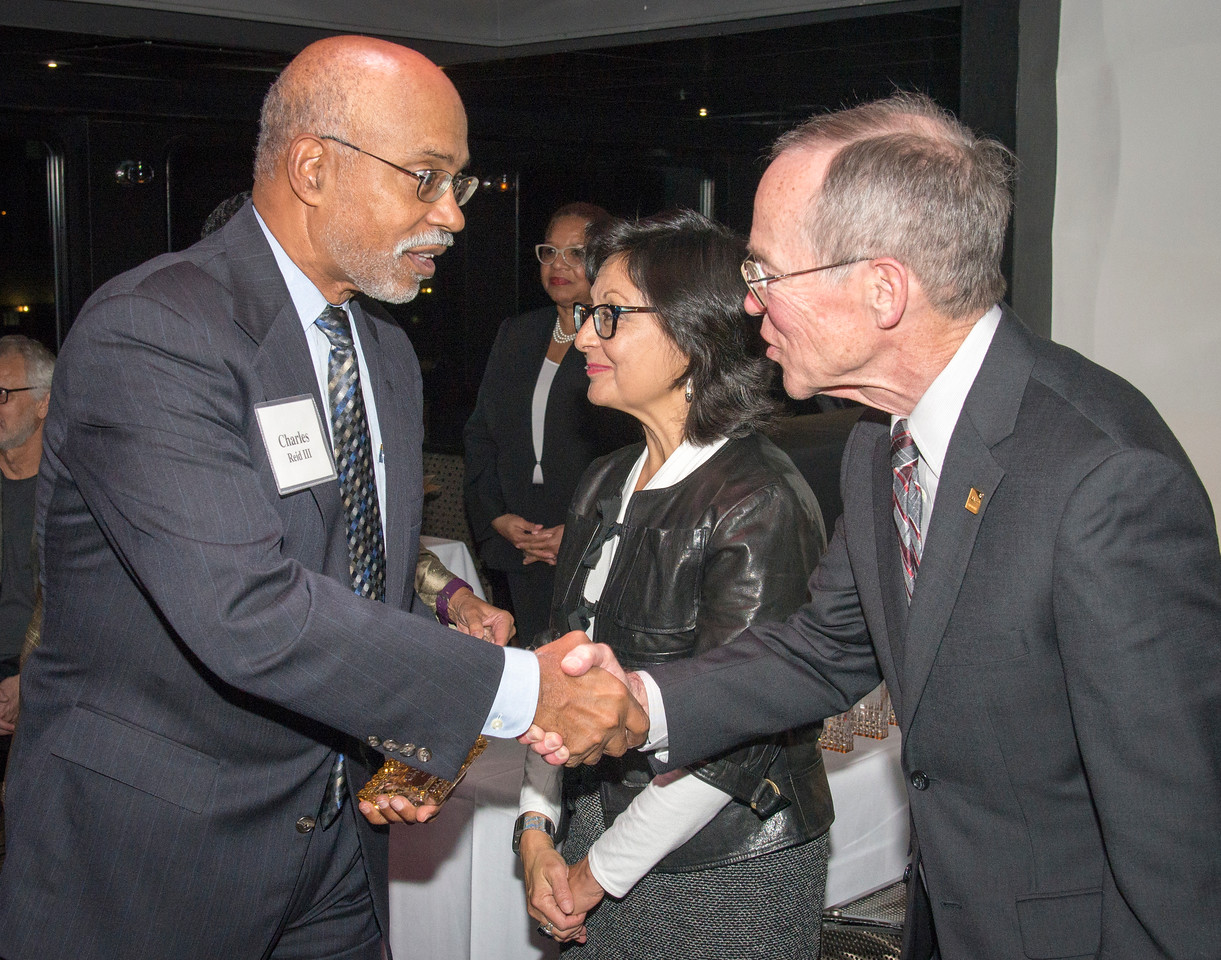 Pastor Charles Reid receives the AARP 50@50+ award